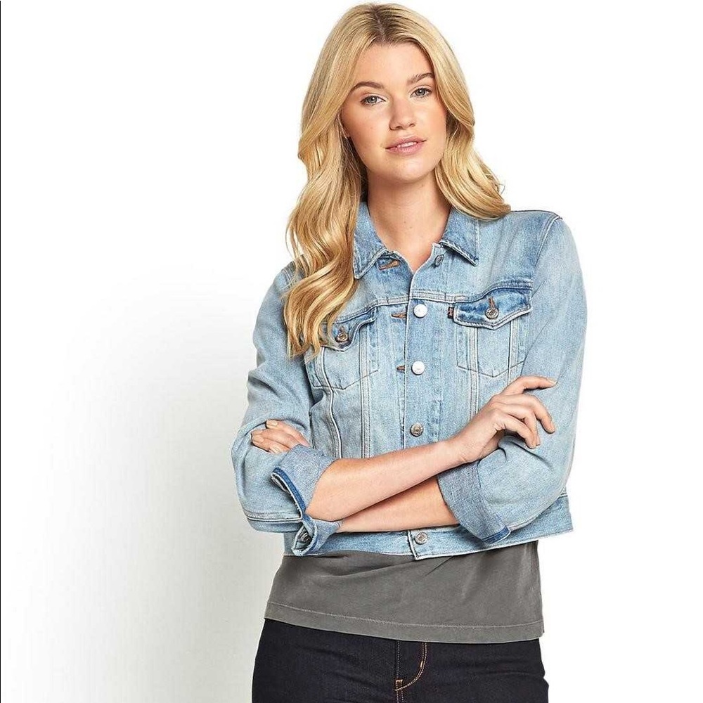 Levi’s Light Blue Denim Jacket Levi Size S Small - Picture 6 of 8